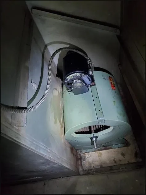 Duct blower motor — inspection