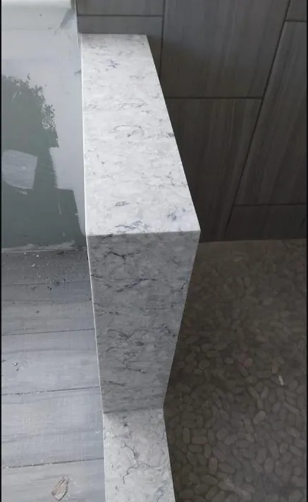 Quartz countertop edge detail